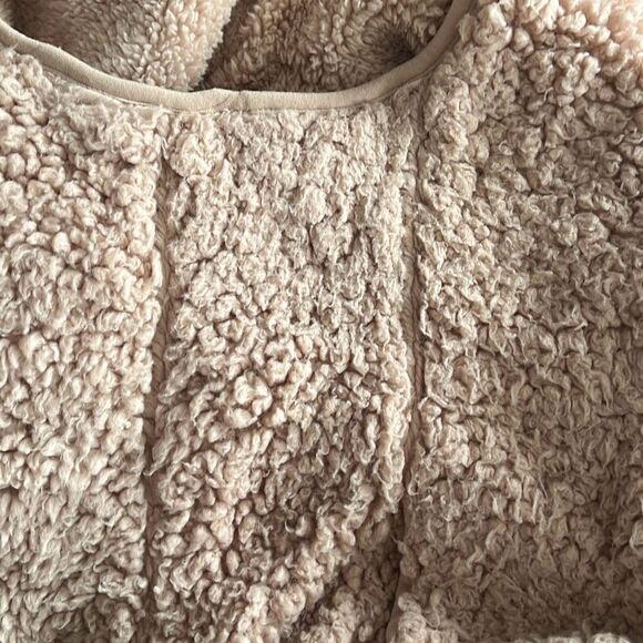 Weatherproof vintage light pink sherpa hooded zip up vest large (2502) - Picture 8 of 8